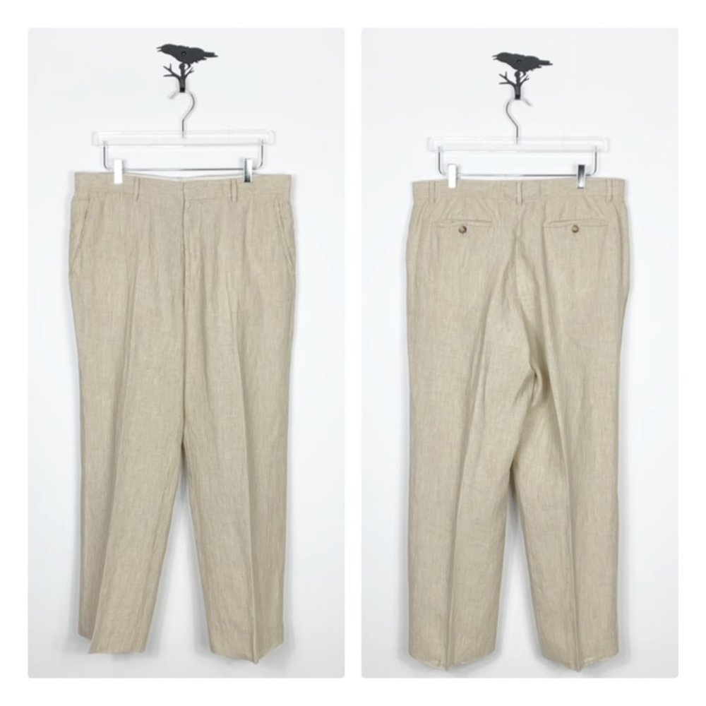 Michael Kors 100% Linen Stripe Pants 36x30